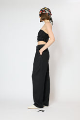 DRAPPED BANDEAU TOP
